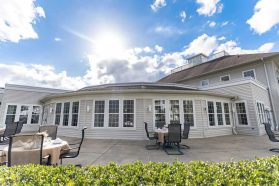 outdoor patio area